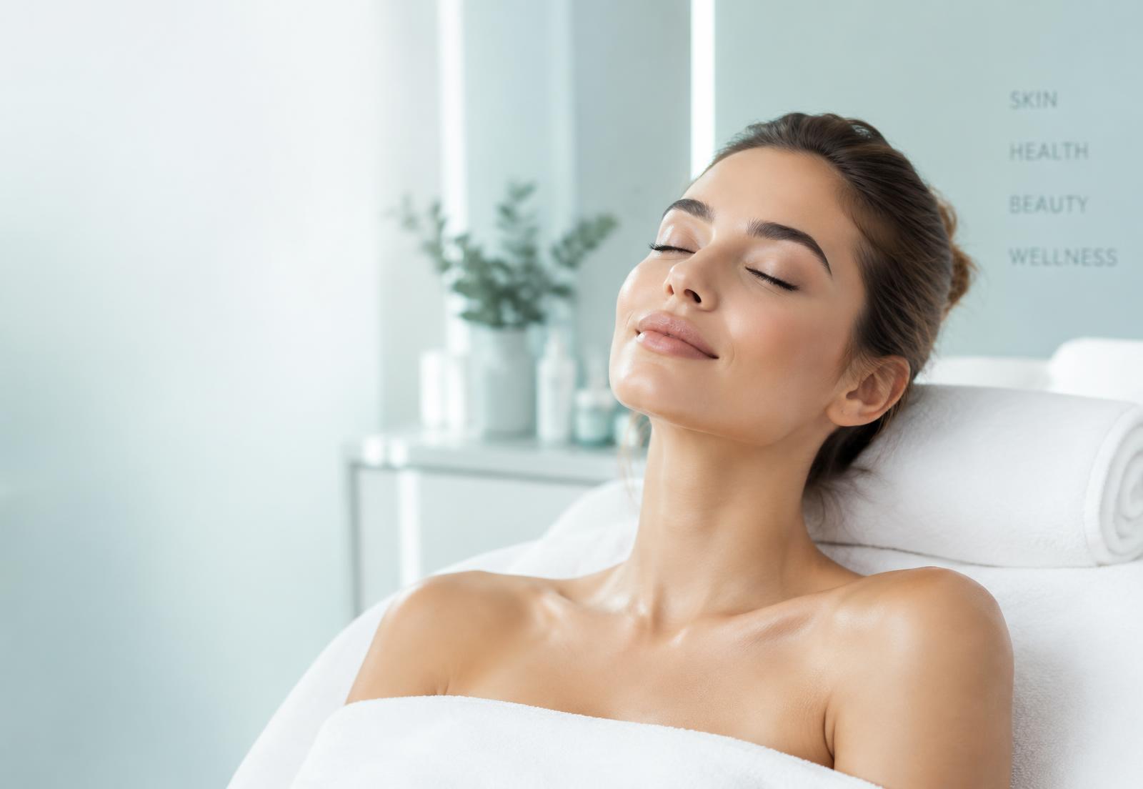 Paciente relaxada em sala de atendimento da LaserFit